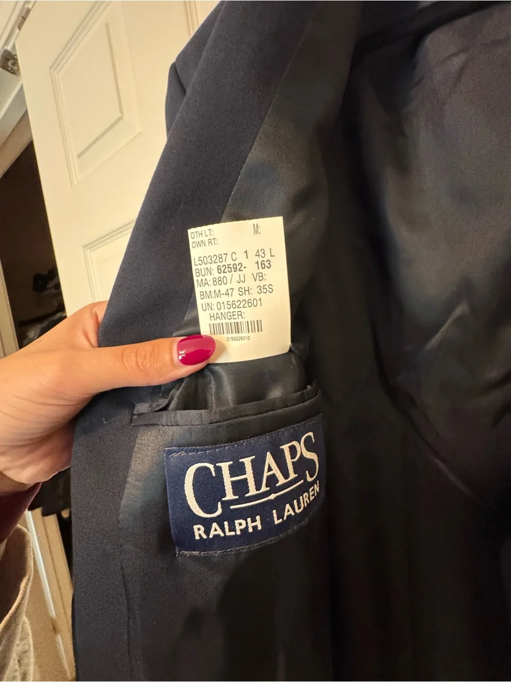 Ralph Lauren Navy Sport Coat with Gold Buttons